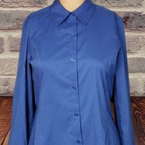 QMack Blue Long Sleeve Button Down Shirt